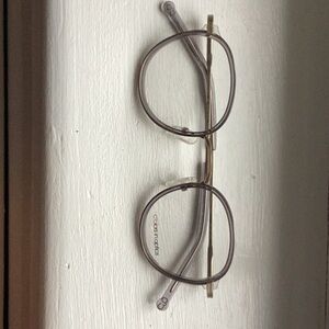 Calvin Klein Like Eyeglasses in Gray and Gold